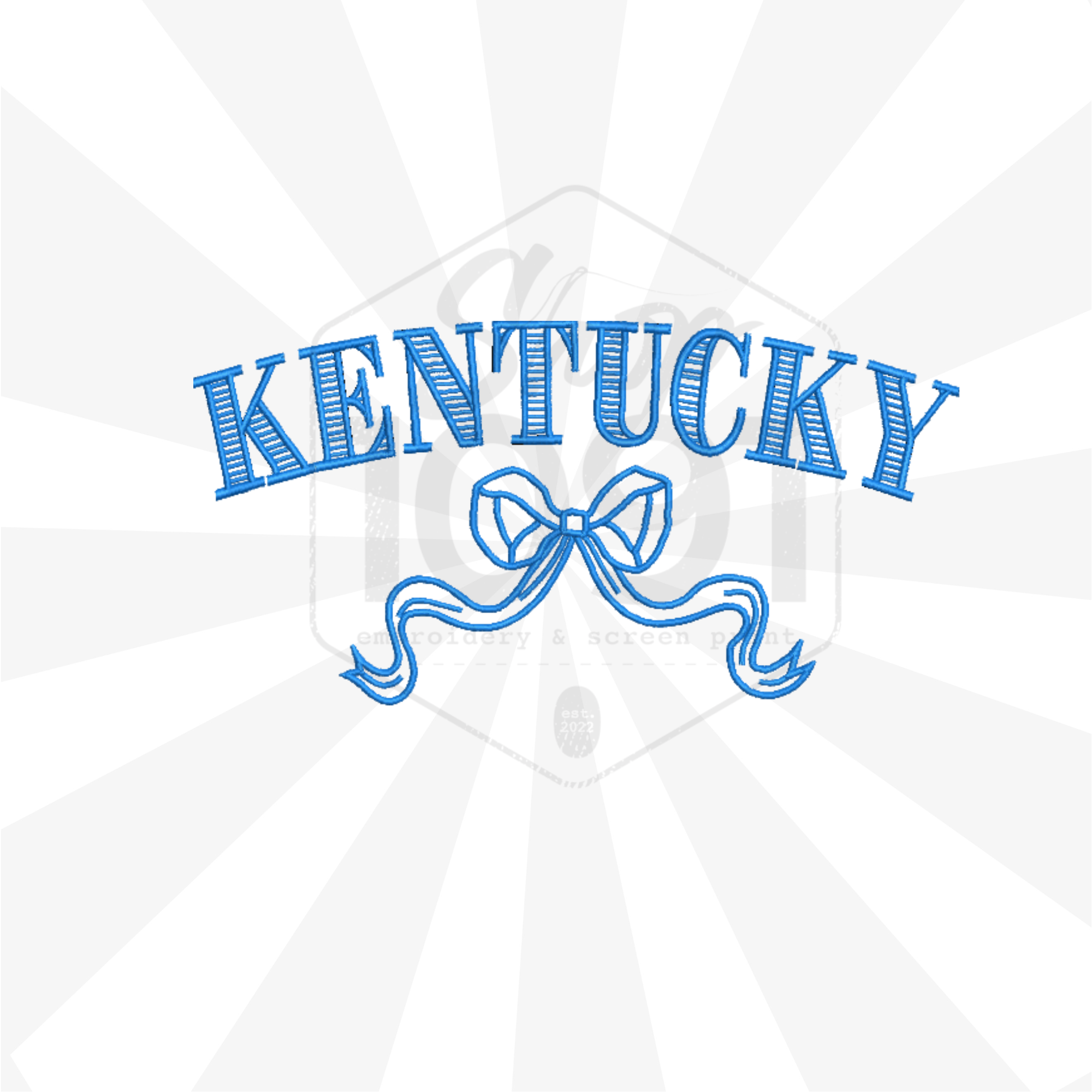 Kentucky Bow Shop 1091 Embroidery Screen Print kentucky-bow-shop-1091-embroidery-screen-print